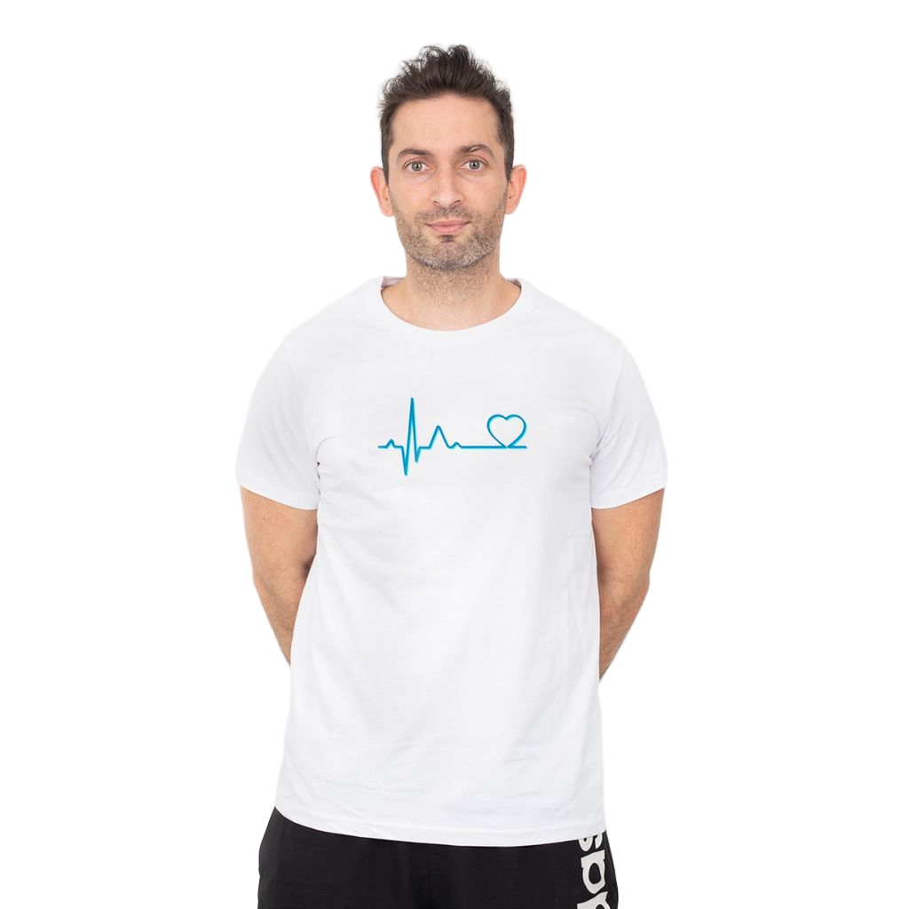 Camiseta Estampada Blanca para Hombre-1