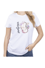 Camiseta blanca mujer - Matrona Vida @elartedecuidar