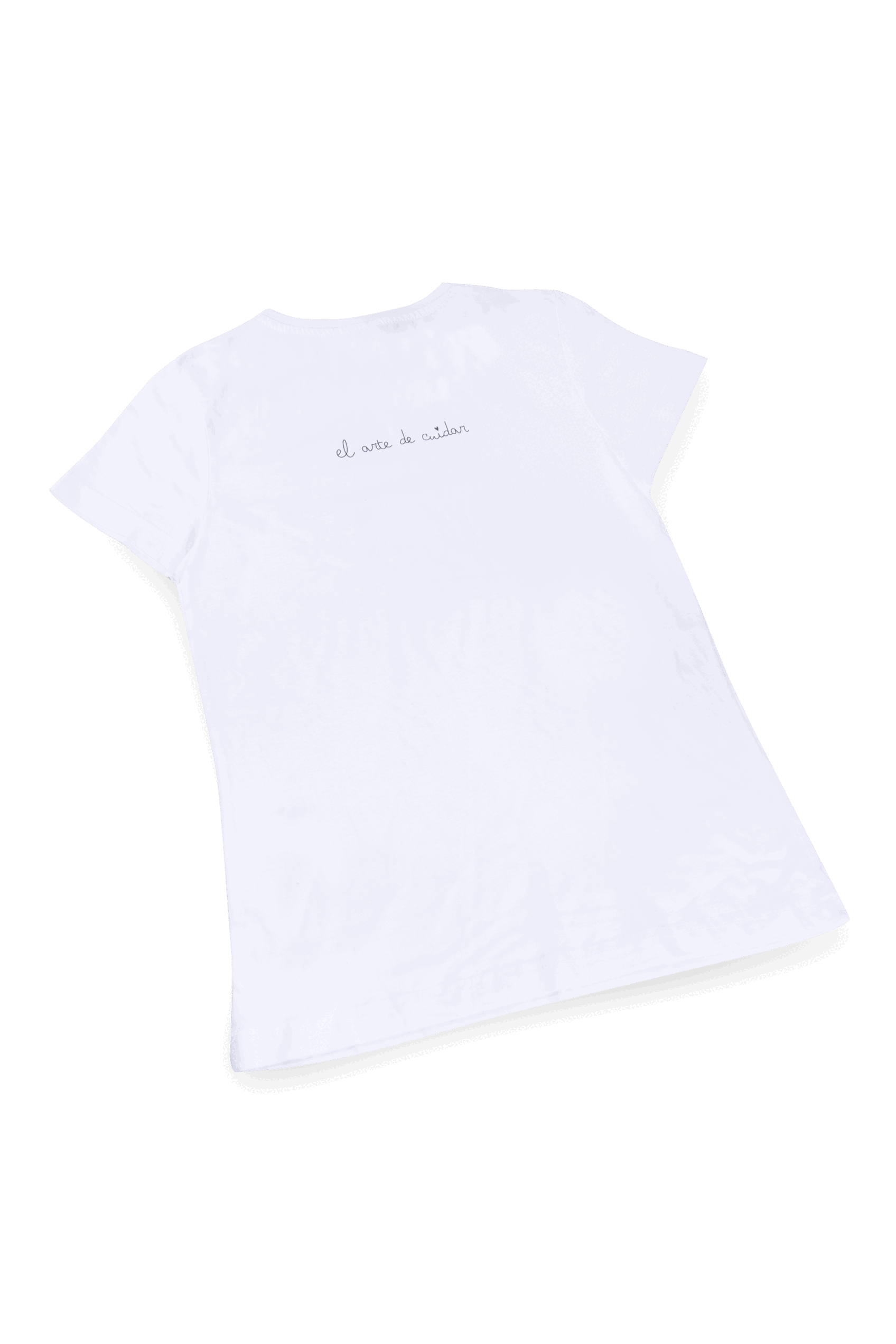 Camiseta blanca mujer - tirita @elartedecuidar_-4