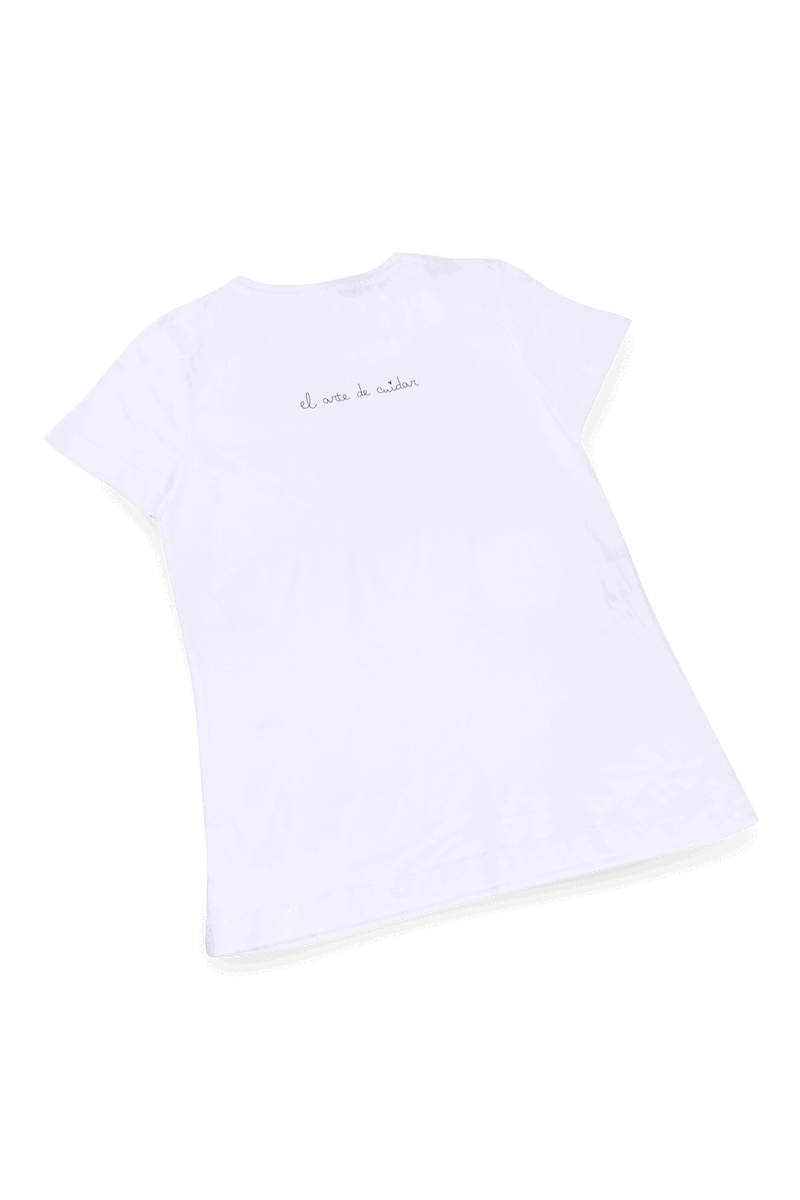 Camiseta blanca mujer - tirita @elartedecuidar_-zoom-
