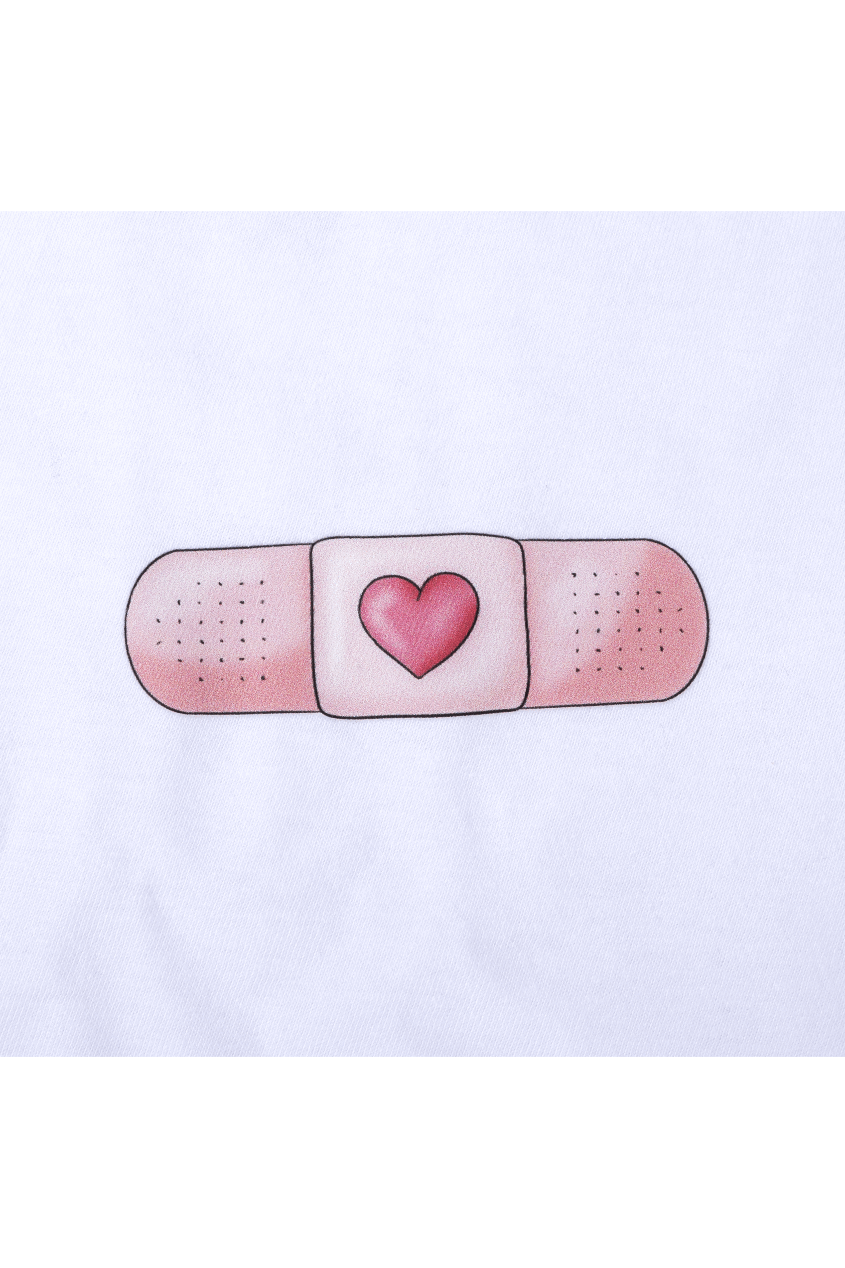 Camiseta blanca mujer - tirita @elartedecuidar_-5