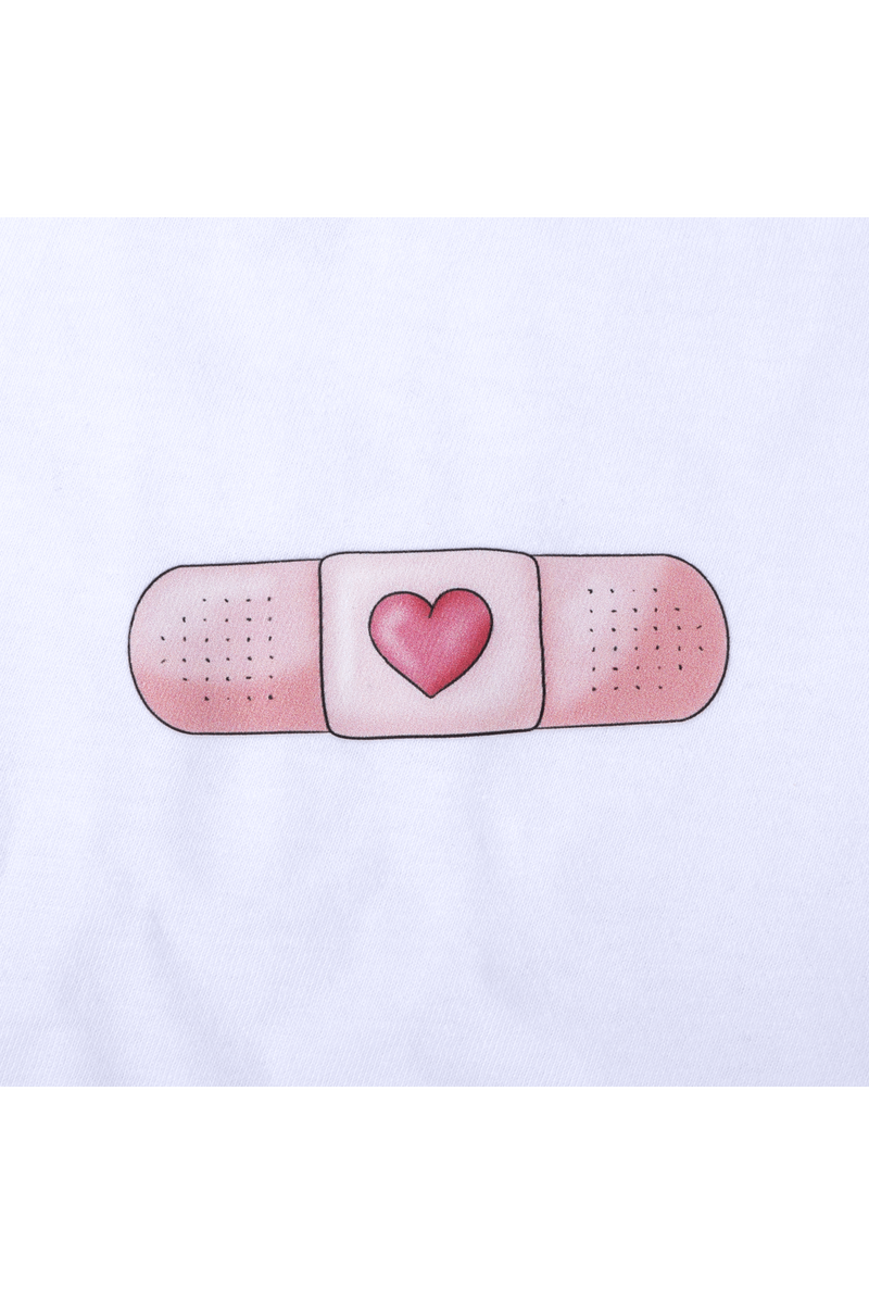 Camiseta blanca mujer - tirita @elartedecuidar_-zoom-