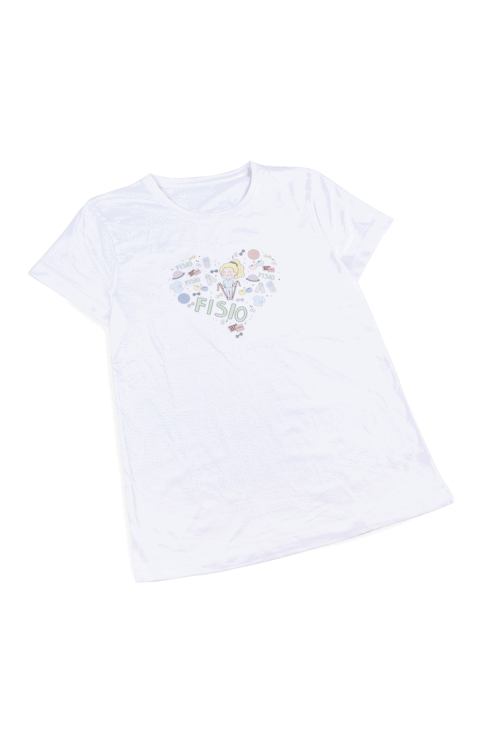 Camiseta estampada mujer - Fisio_corazón