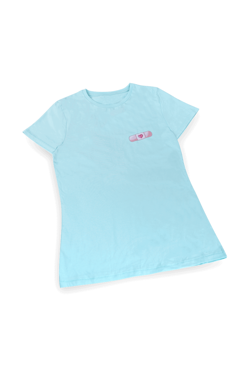 Camiseta Eco mujer Aqua - tirita @elartedecuidar_-zoom-