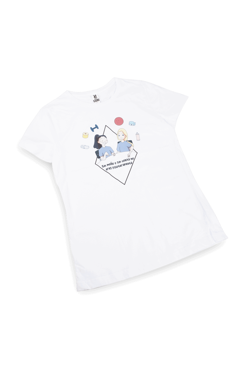 Camiseta blanca mujer - Eres fisioterapeuta-zoom-