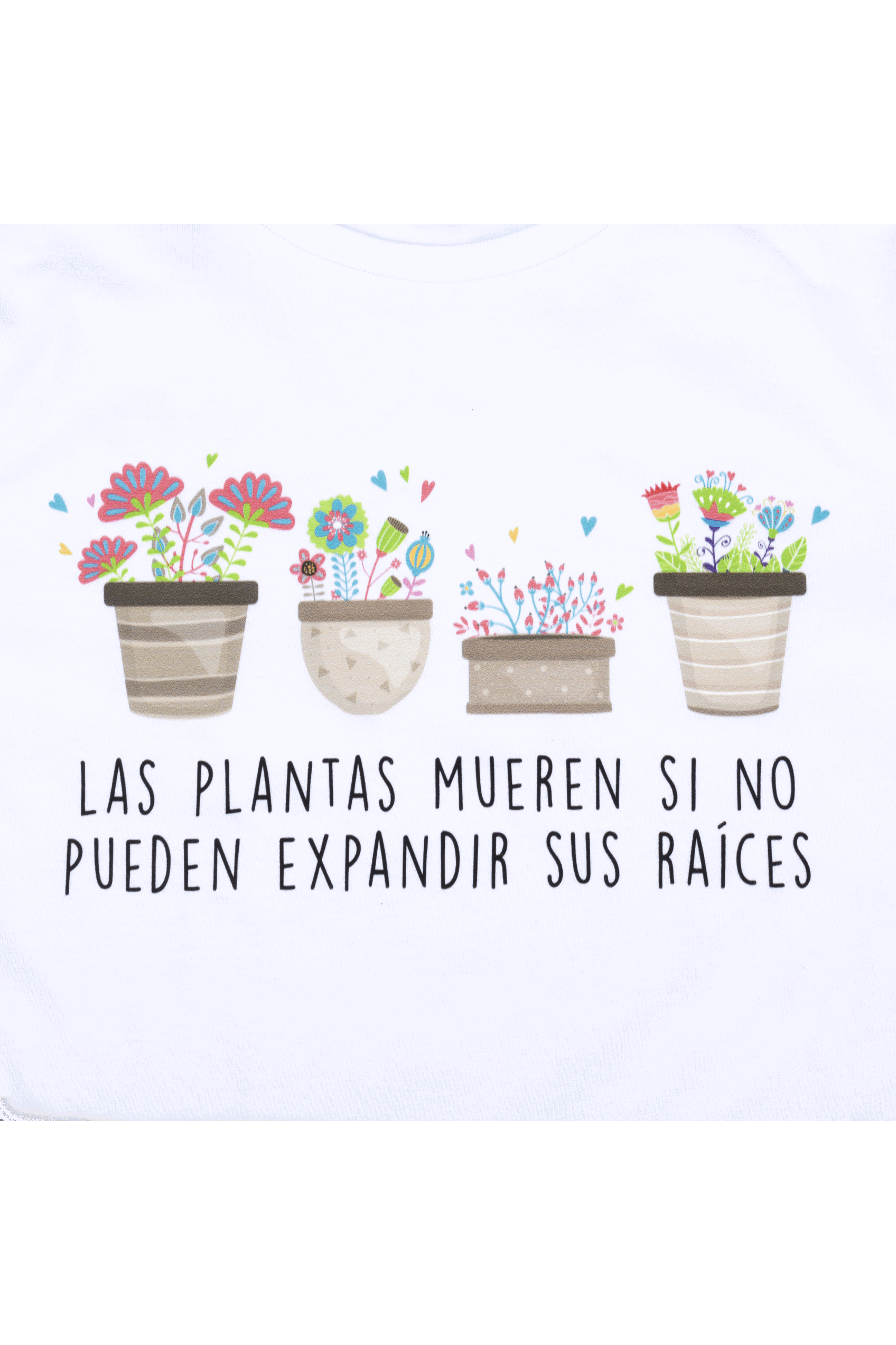 Women's white t-shirt - Plants-zoom-3