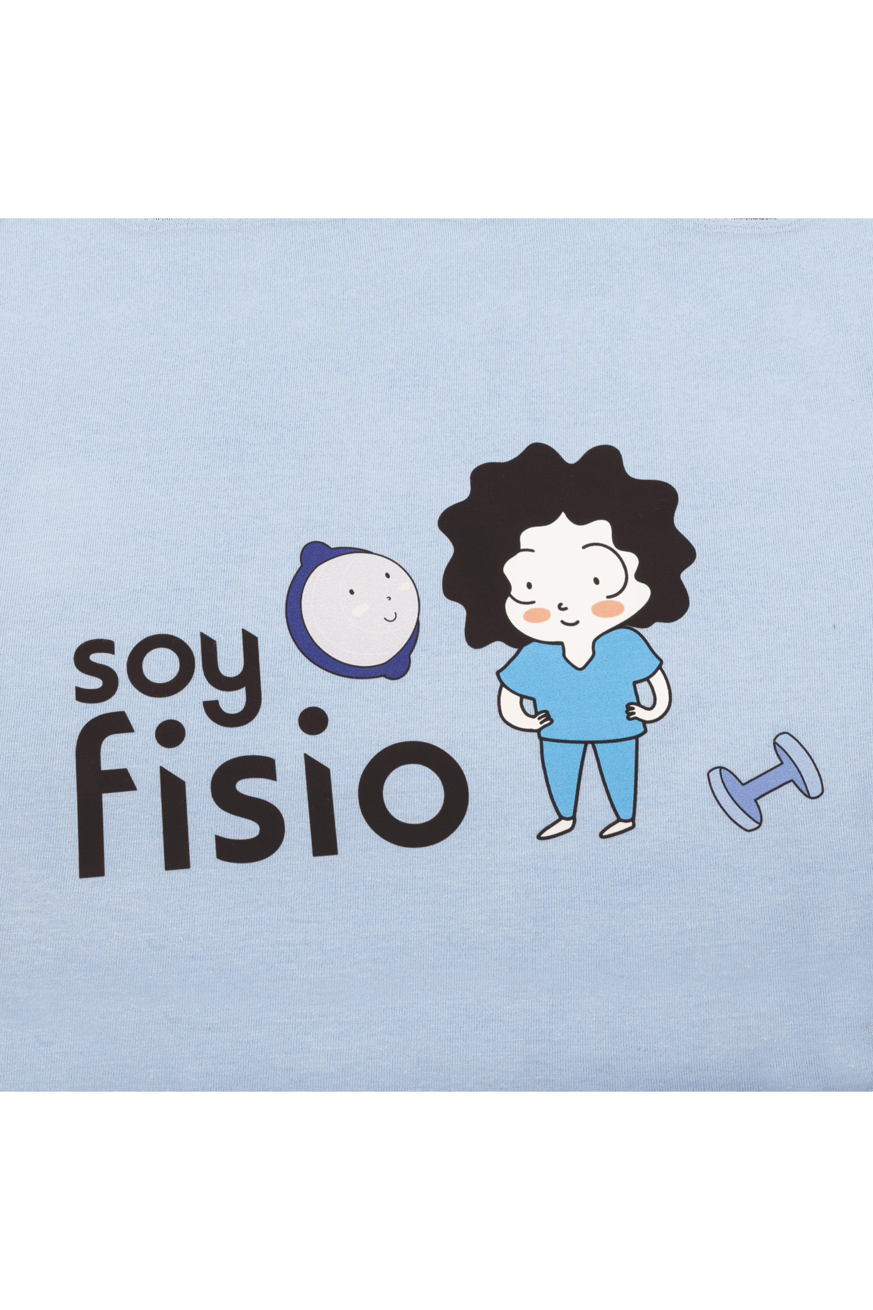 Camiseta mujer celeste - fisiode_mente