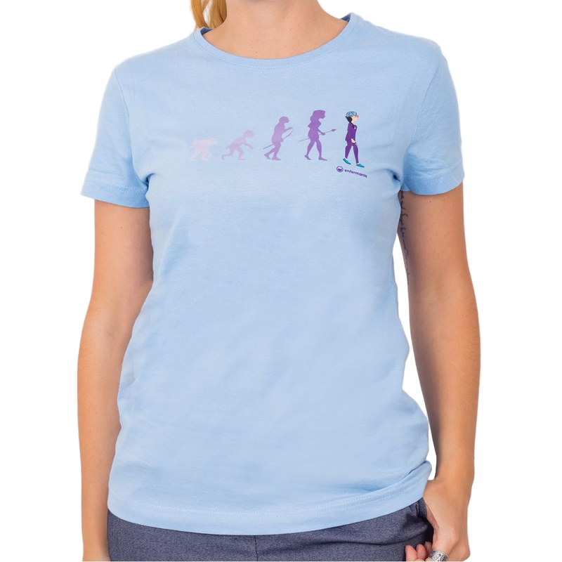 Camiseta celeste mujer - estampada-zoom-