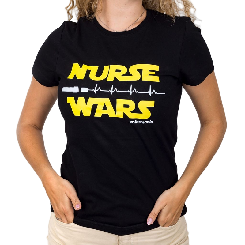 Camiseta negra mujer - estampada-zoom-