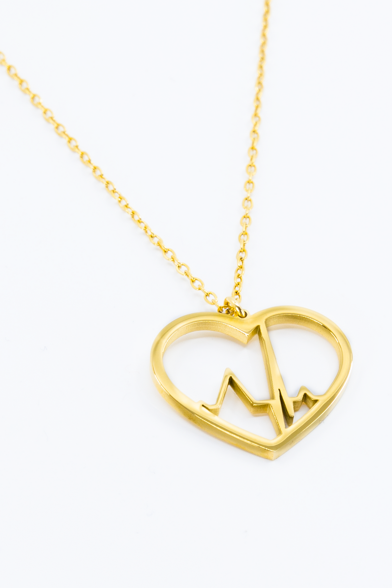 Colgante Corazón Latido oro o plata-zoom-