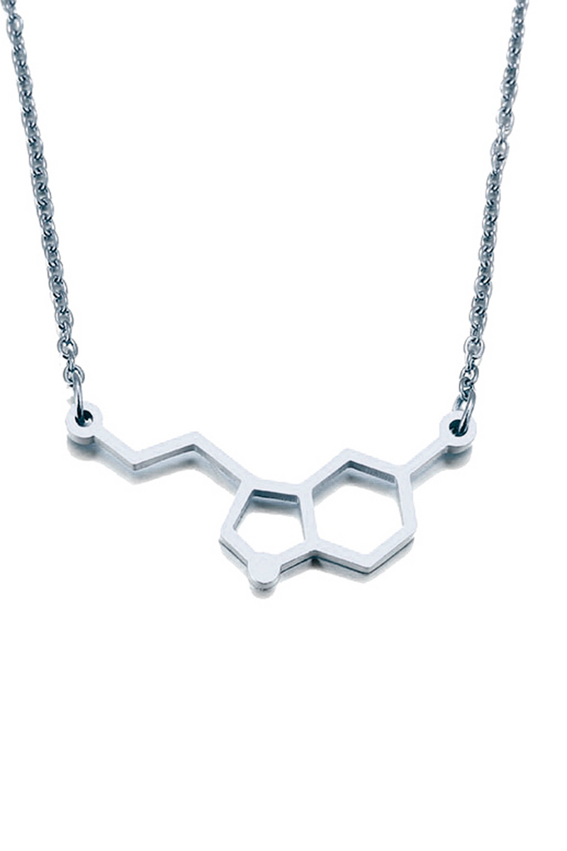 Colgante serotonina - acero acabado plata-zoom-