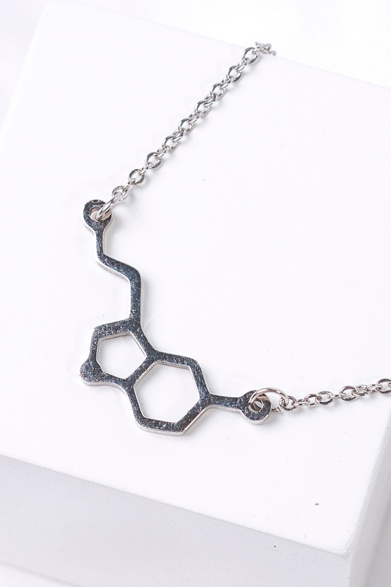 Colgante serotonina - acero acabado plata-zoom-