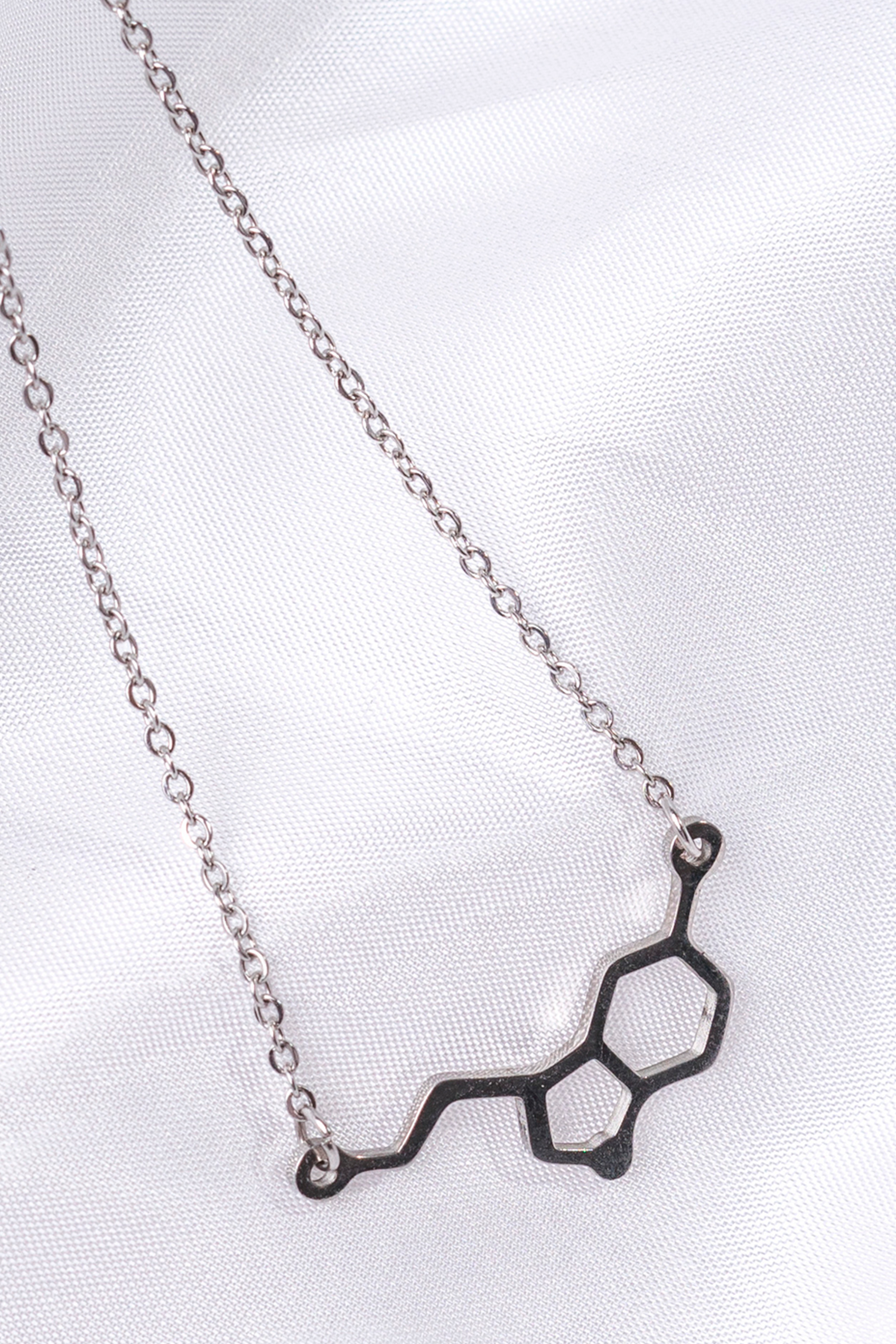 Colgante serotonina - acero acabado plata-3