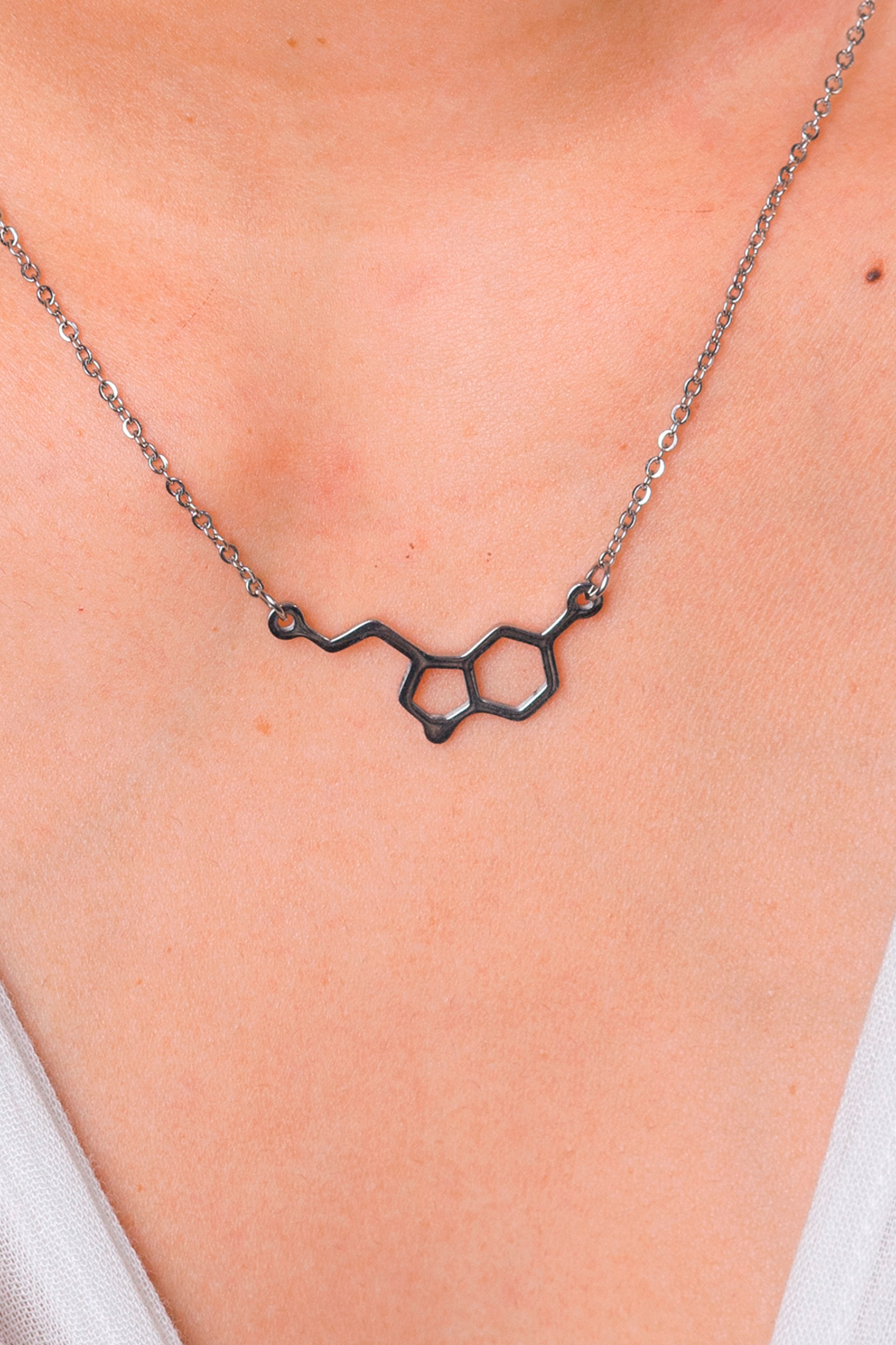 Colgante serotonina - acero acabado plata-4