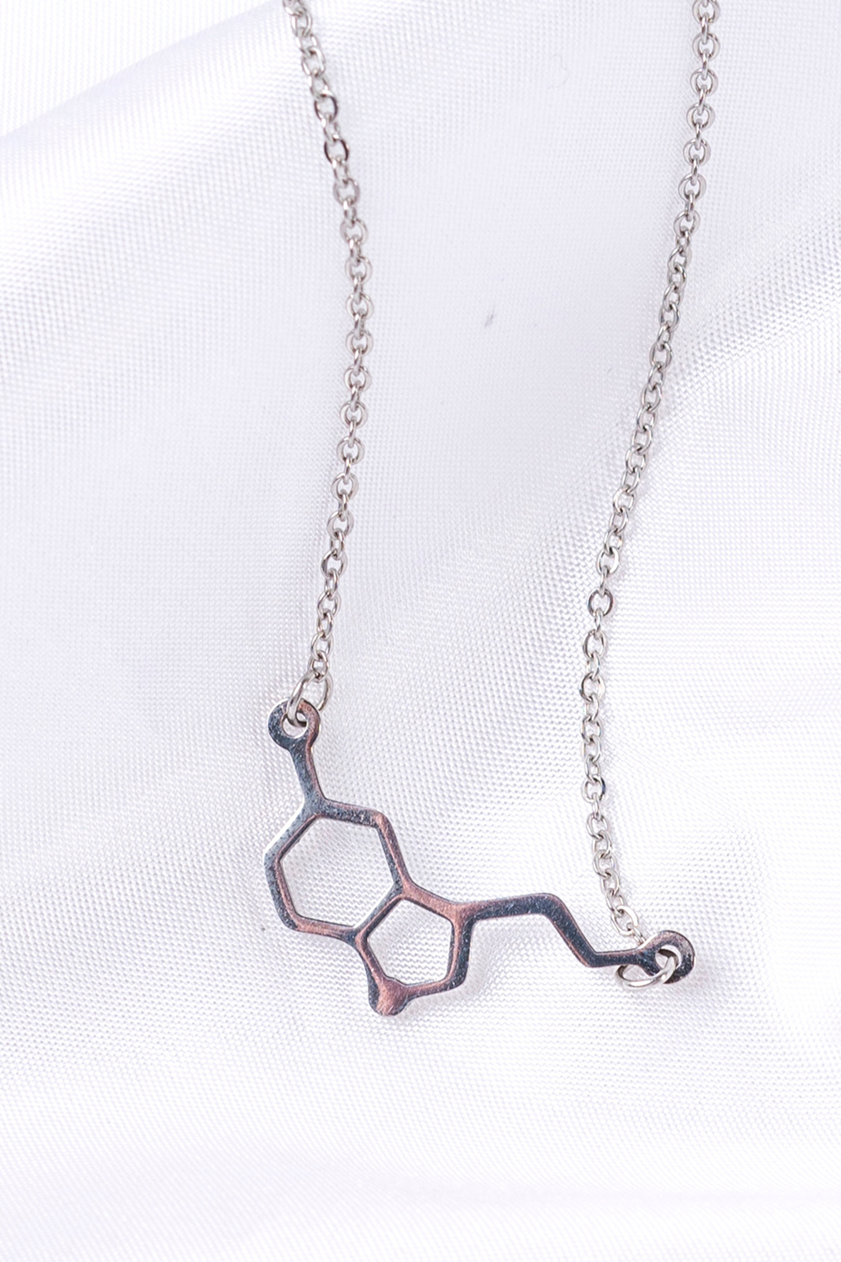 Colgante serotonina - acero acabado plata-5