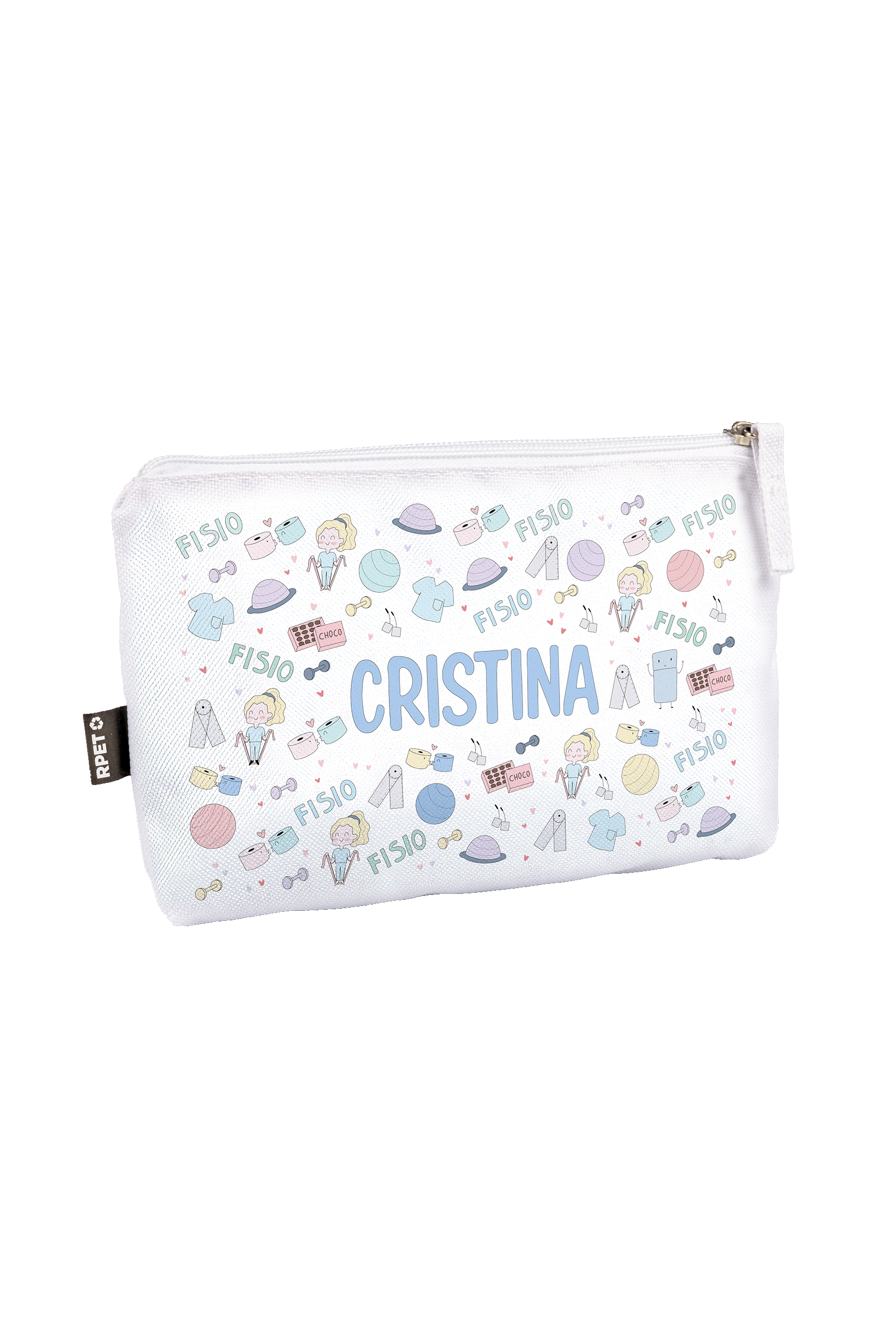 Estuche / Neceser estampado personalizable - Fisio Pastel-1