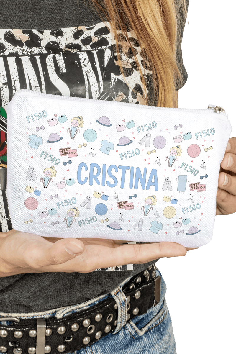 Estuche / Neceser estampado personalizable - Fisio Pastel-zoom-