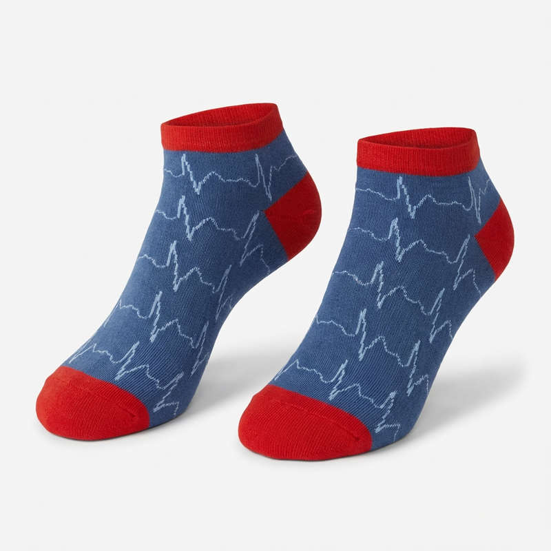 Calcetines Tobilleros Estampados - Pulsaciones-zoom-