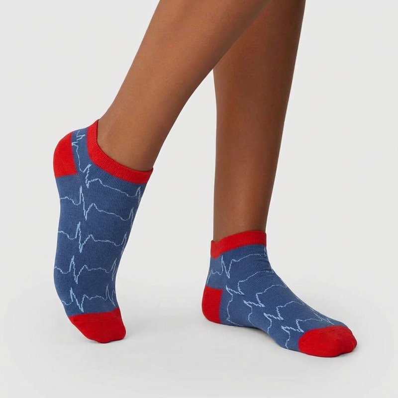 Calcetines Tobilleros Estampados - Pulsaciones-zoom-