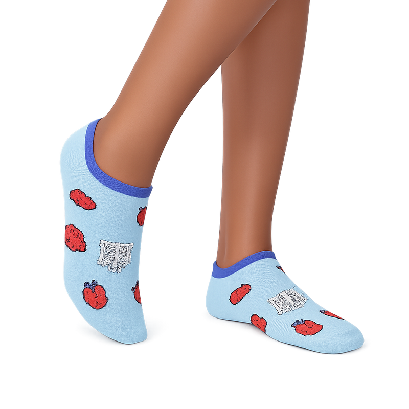 Calcetines Tobilleros Estampado – Anatomía-zoom-