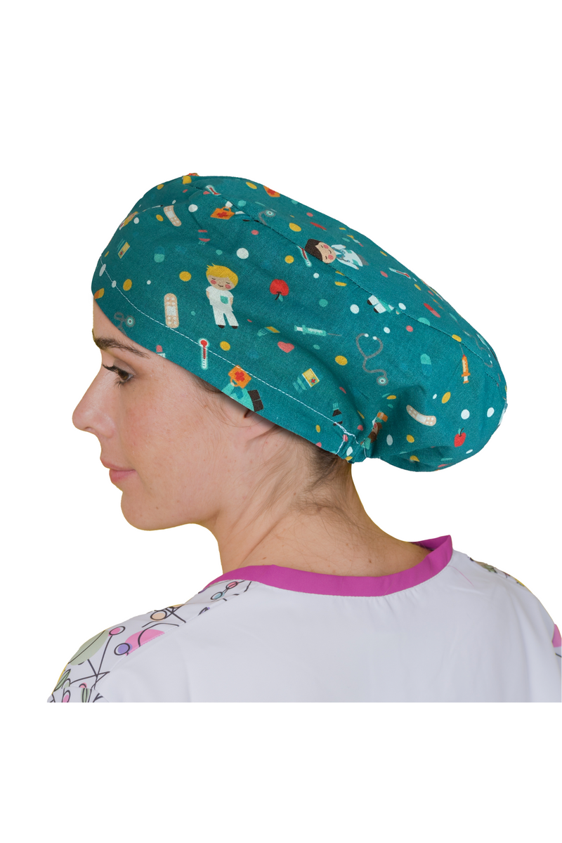 Gorro quirúrgico pelo largo - Estampados-zoom-