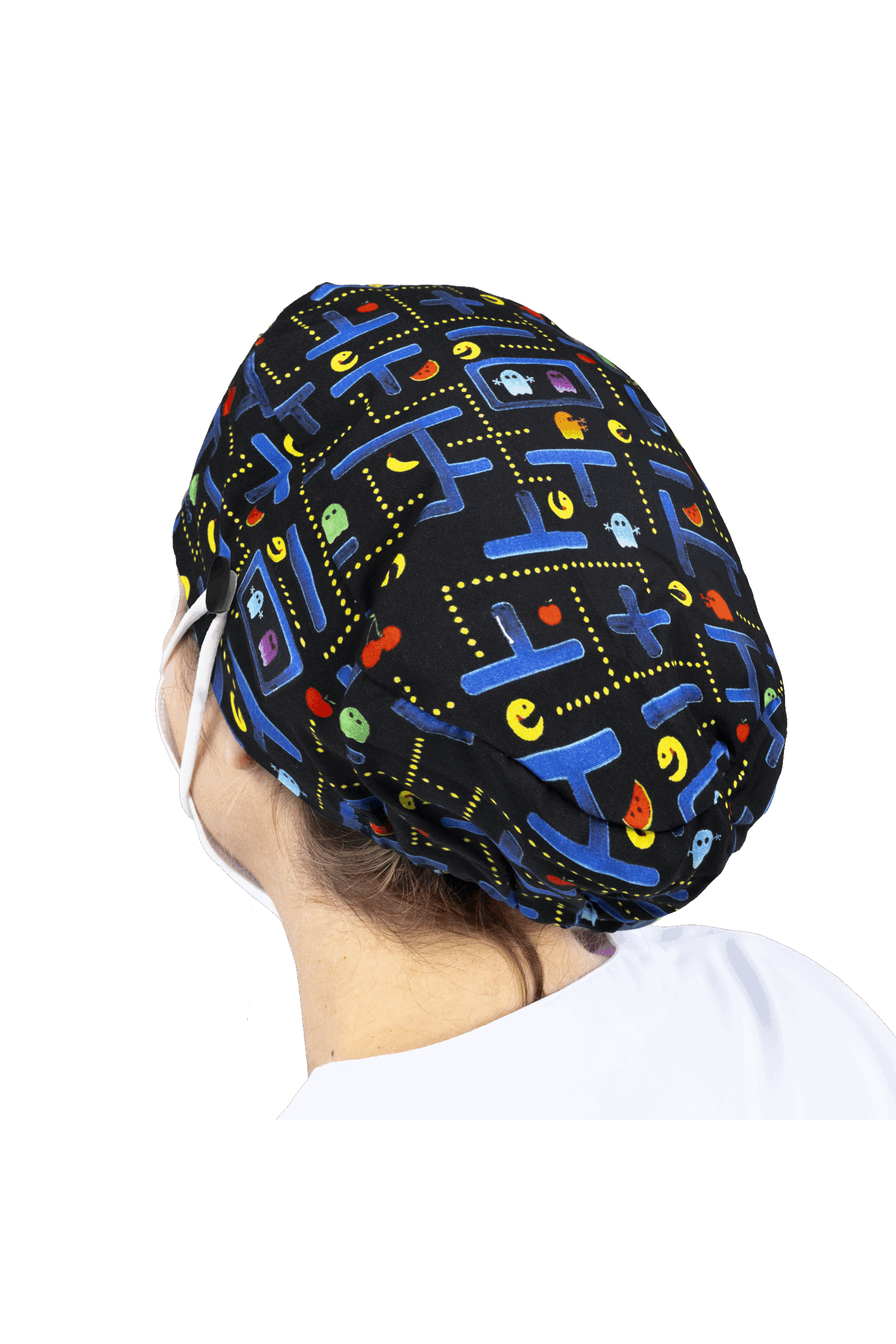 Gorro quirófano pelo largo con botones - Estampados-11