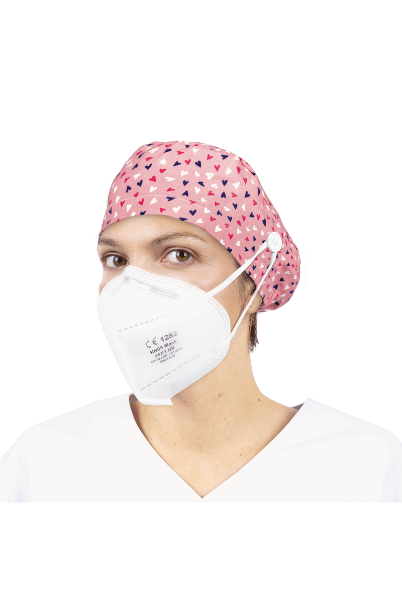 Gorro quirófano pelo largo con botones - Estampados-zoom-