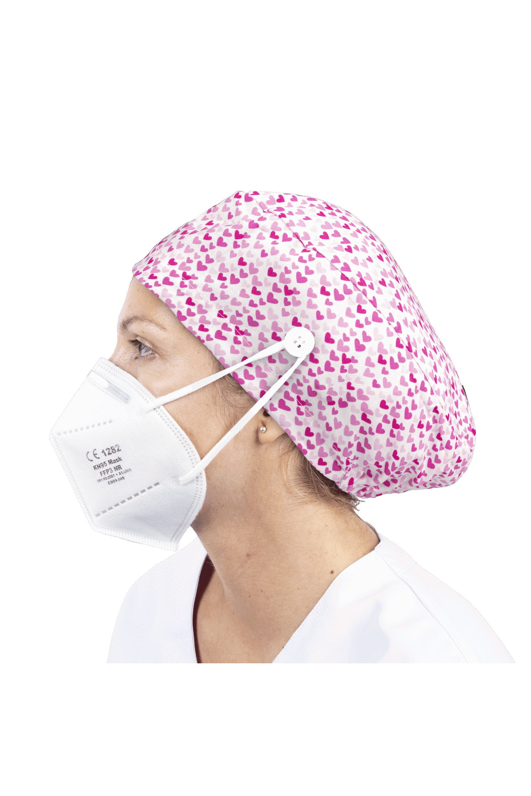Gorro quirófano pelo largo con botones - Estampados-48
