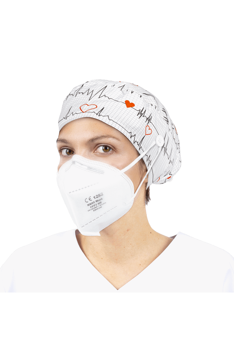 Gorro quirófano pelo largo con botones - Estampados-zoom-