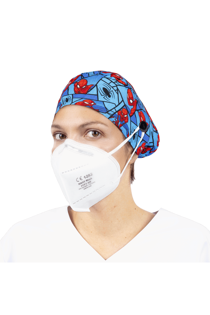 Gorro quirófano pelo largo con botones - Estampados-zoom-