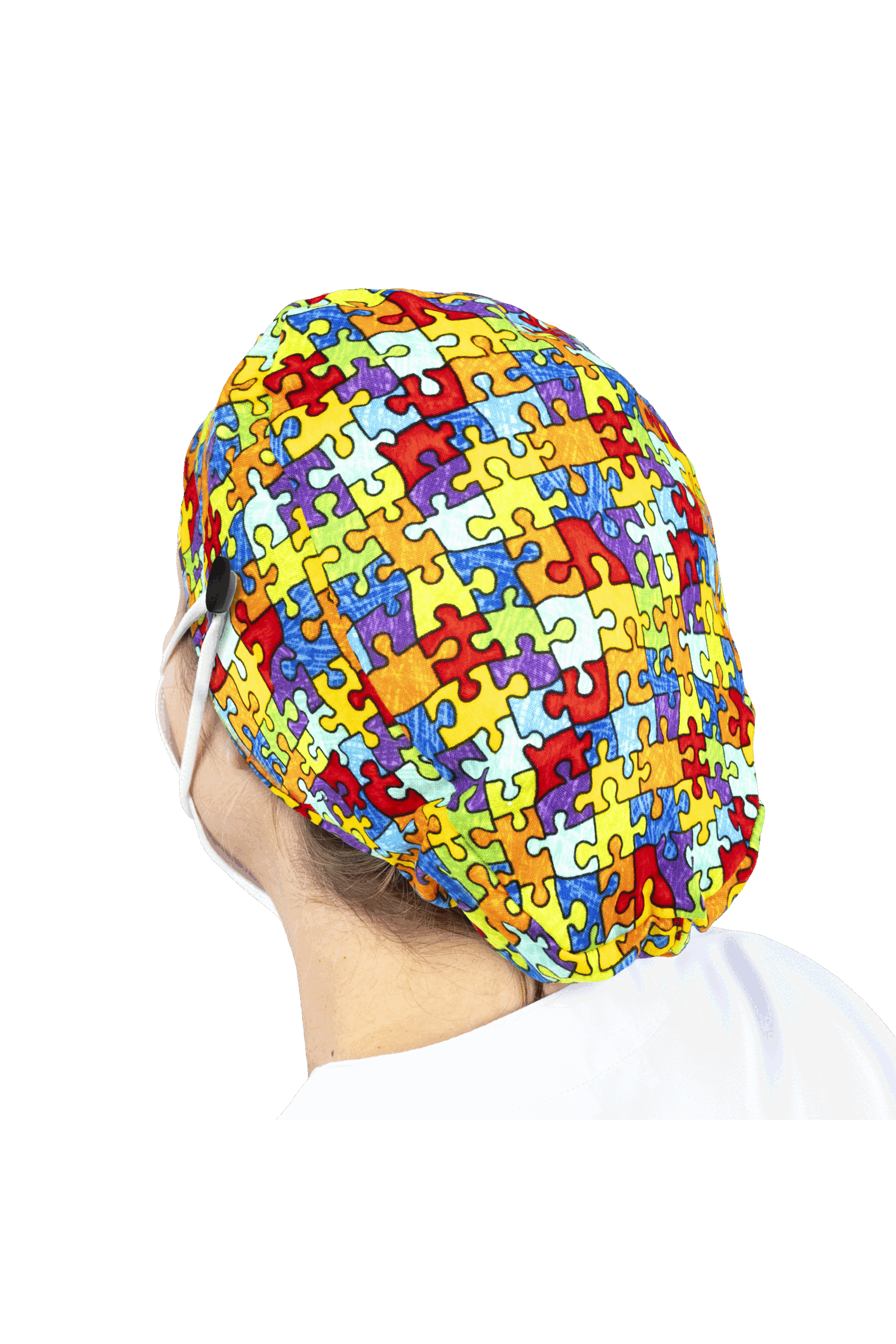 Gorro quirófano pelo largo con botones - Estampados-36