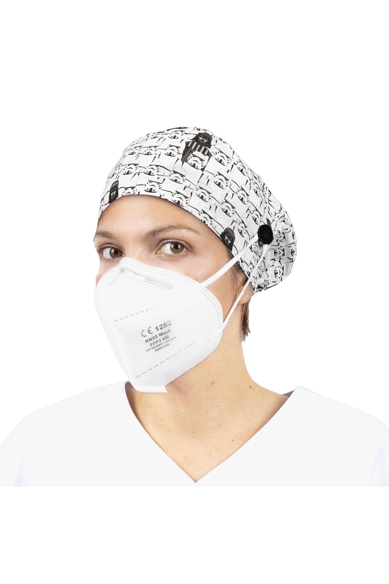 Gorro quirófano pelo largo con botones - Estampados-zoom-