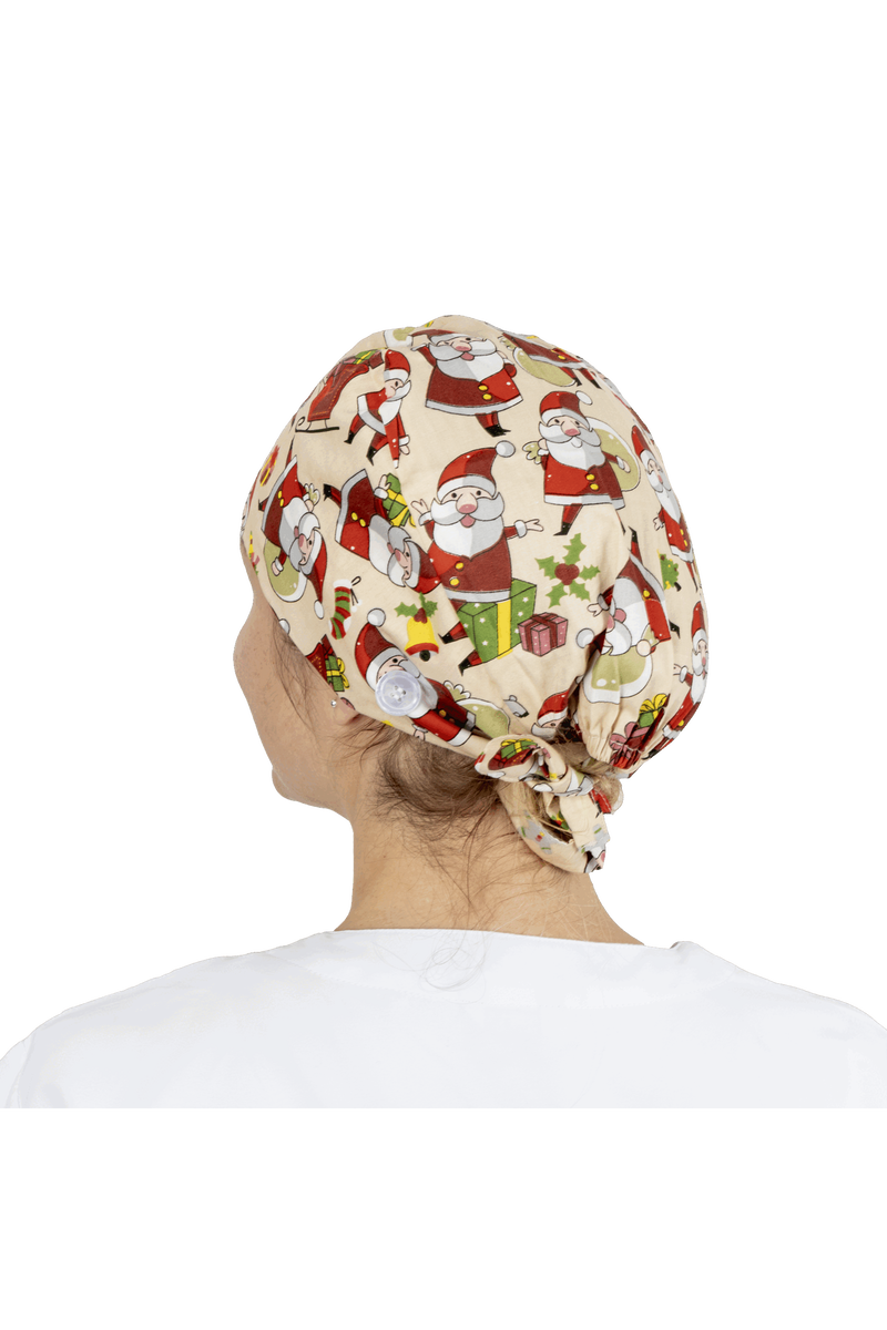 Gorro quirófano pelo corto con botones - Estampados-zoom-