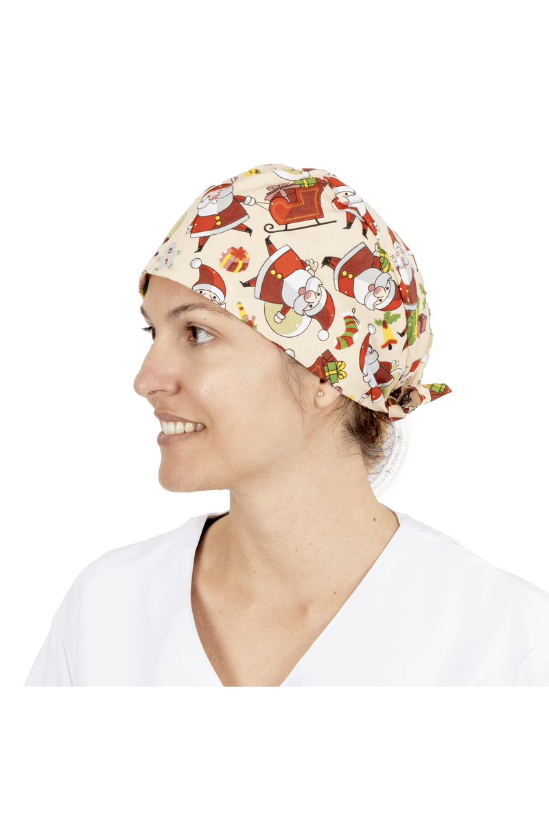 Gorro quirófano pelo corto con botones - Estampados-zoom-