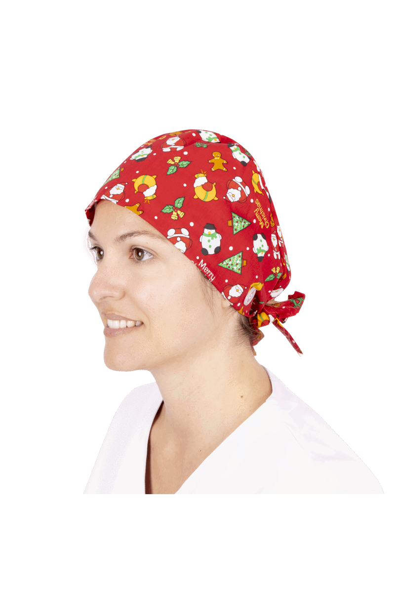 Gorro quirófano pelo corto con botones - Estampados-zoom-