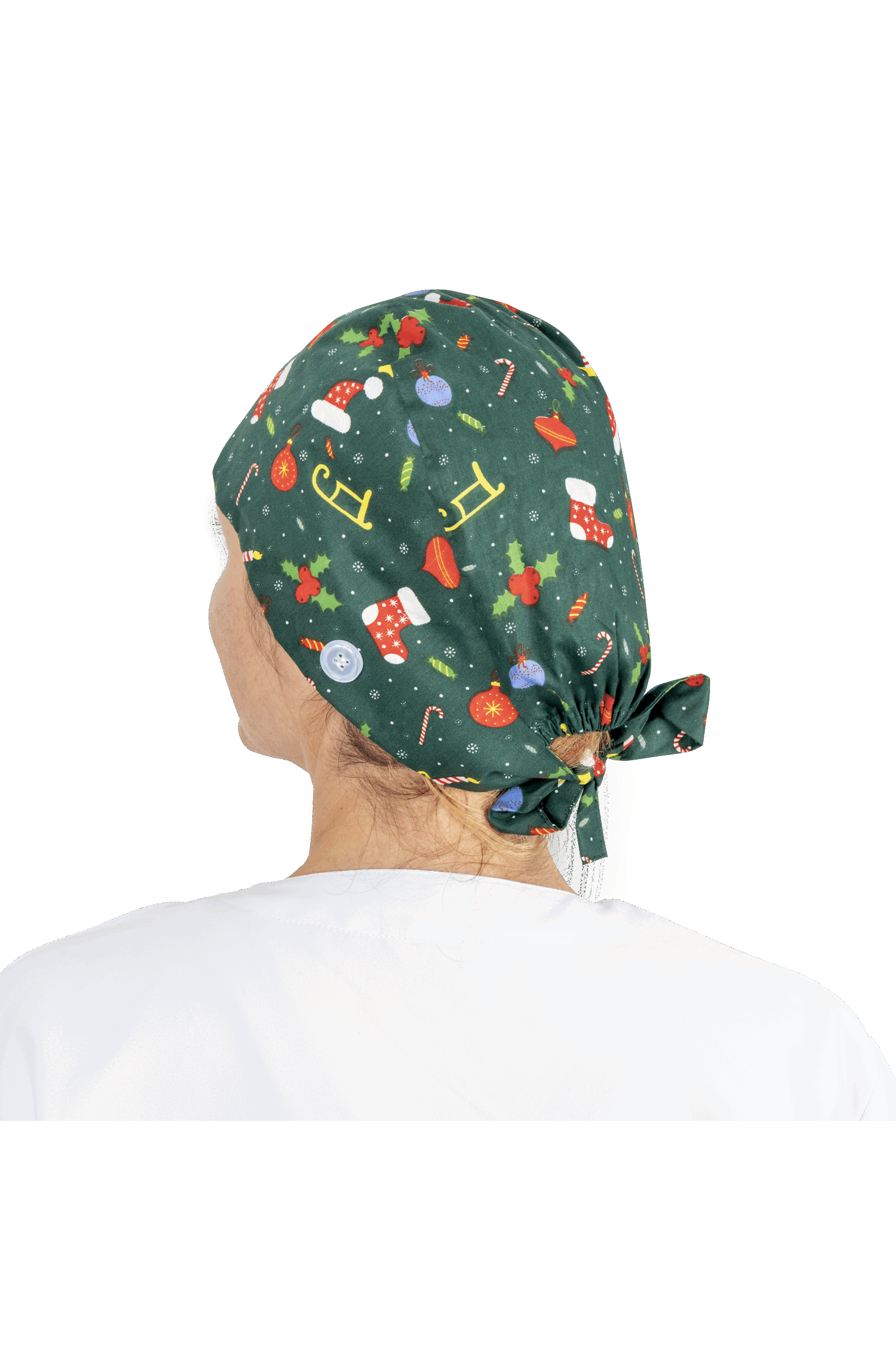 Gorro quirófano pelo corto con botones - Estampados-zoom-51