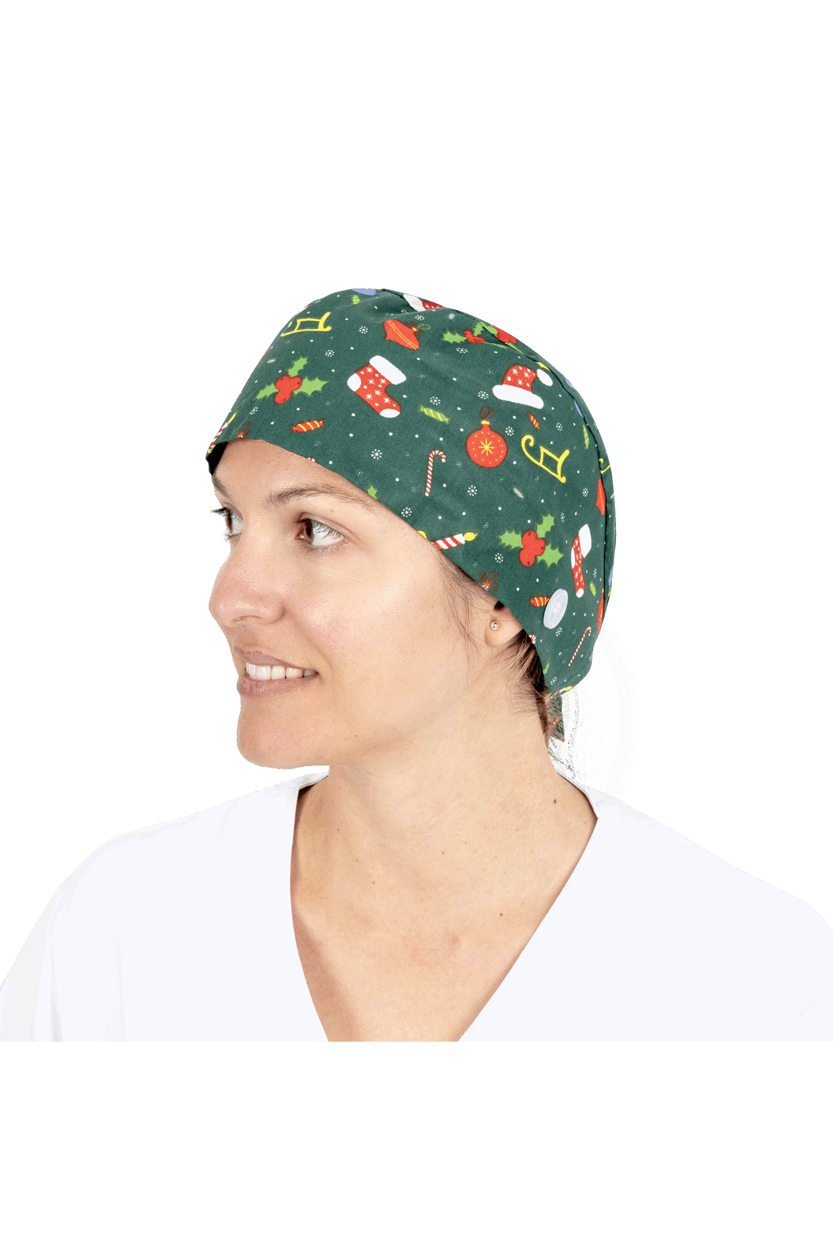 Gorro quirófano pelo corto con botones - Estampados-zoom-52