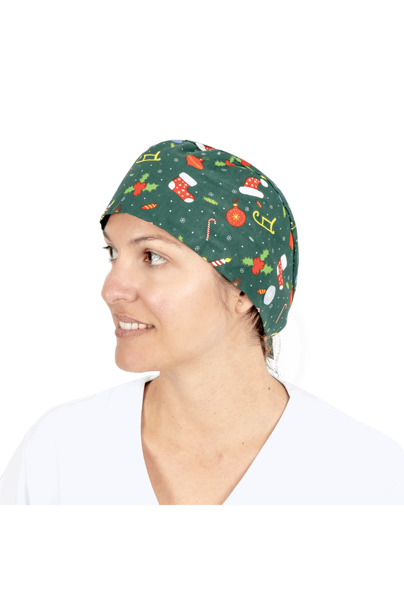 Gorro quirófano pelo corto con botones - Estampados-zoom-