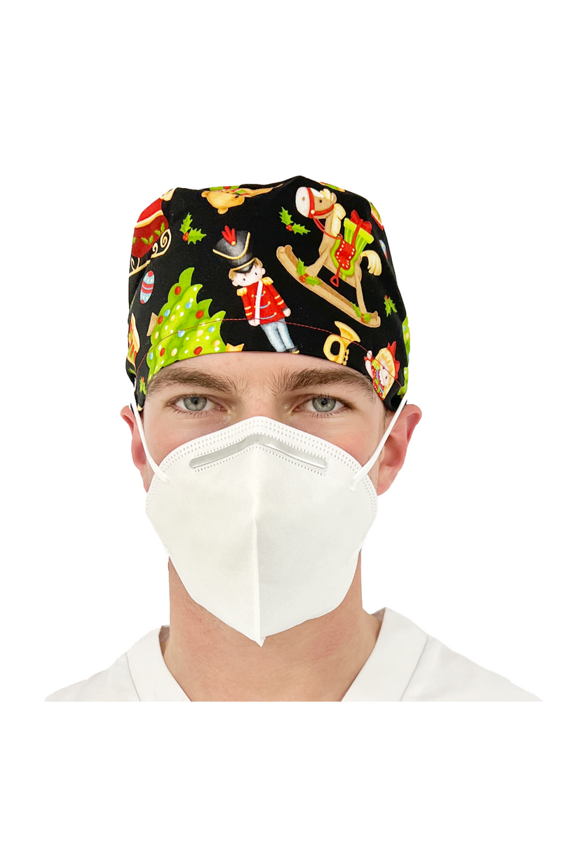Gorro quirófano pelo corto con botones - Estampados-zoom-