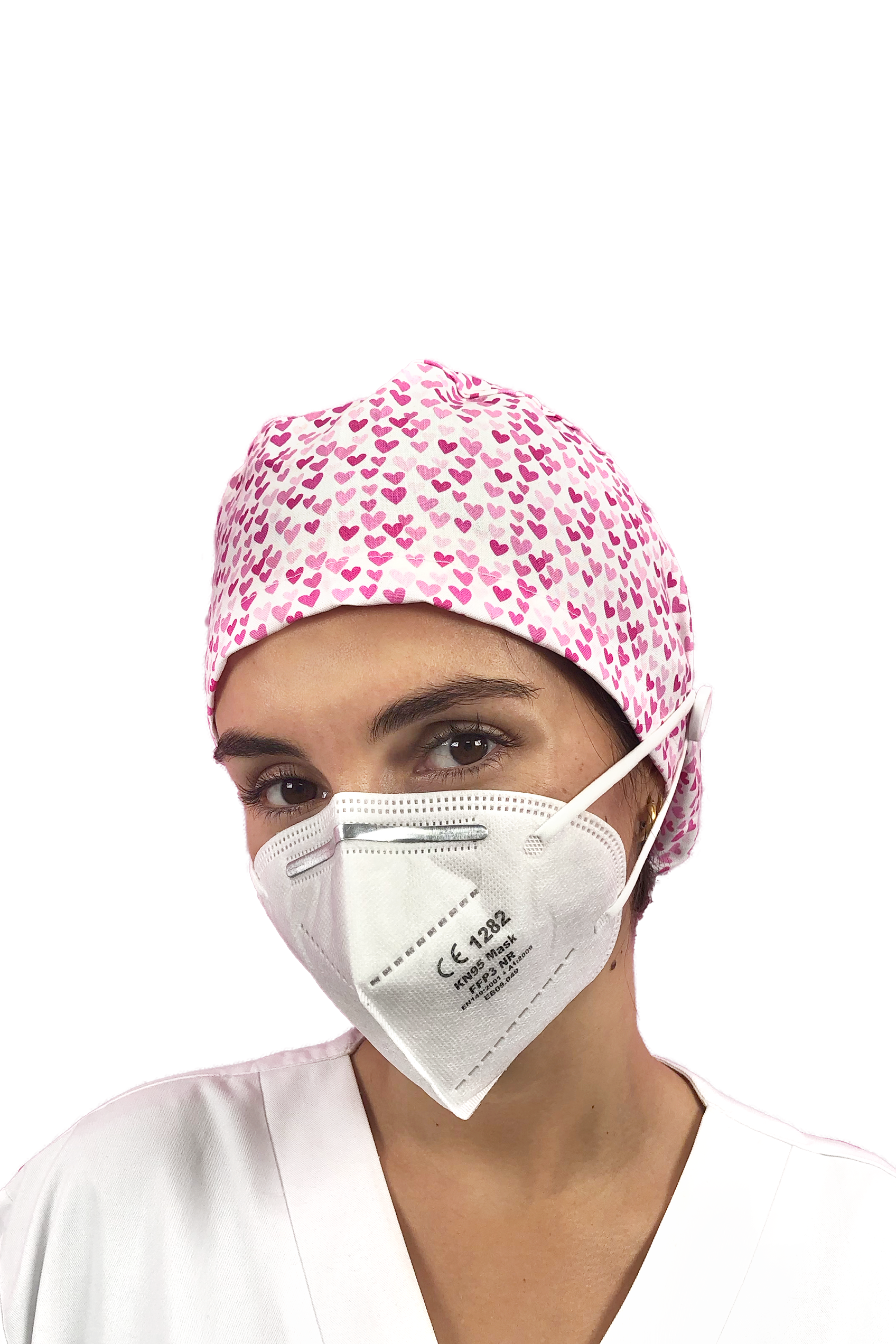 Gorro quirófano pelo largo con botones - Estampados-zoom-55