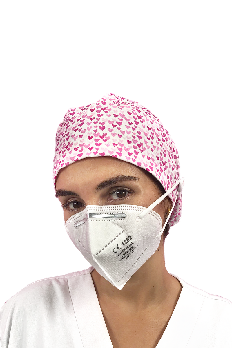 Gorro quirófano pelo largo con botones - Estampados-zoom-