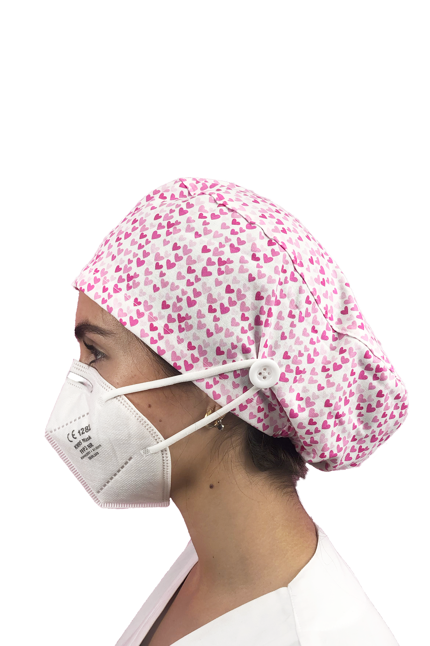 Gorro quirófano pelo largo con botones - Estampados-56