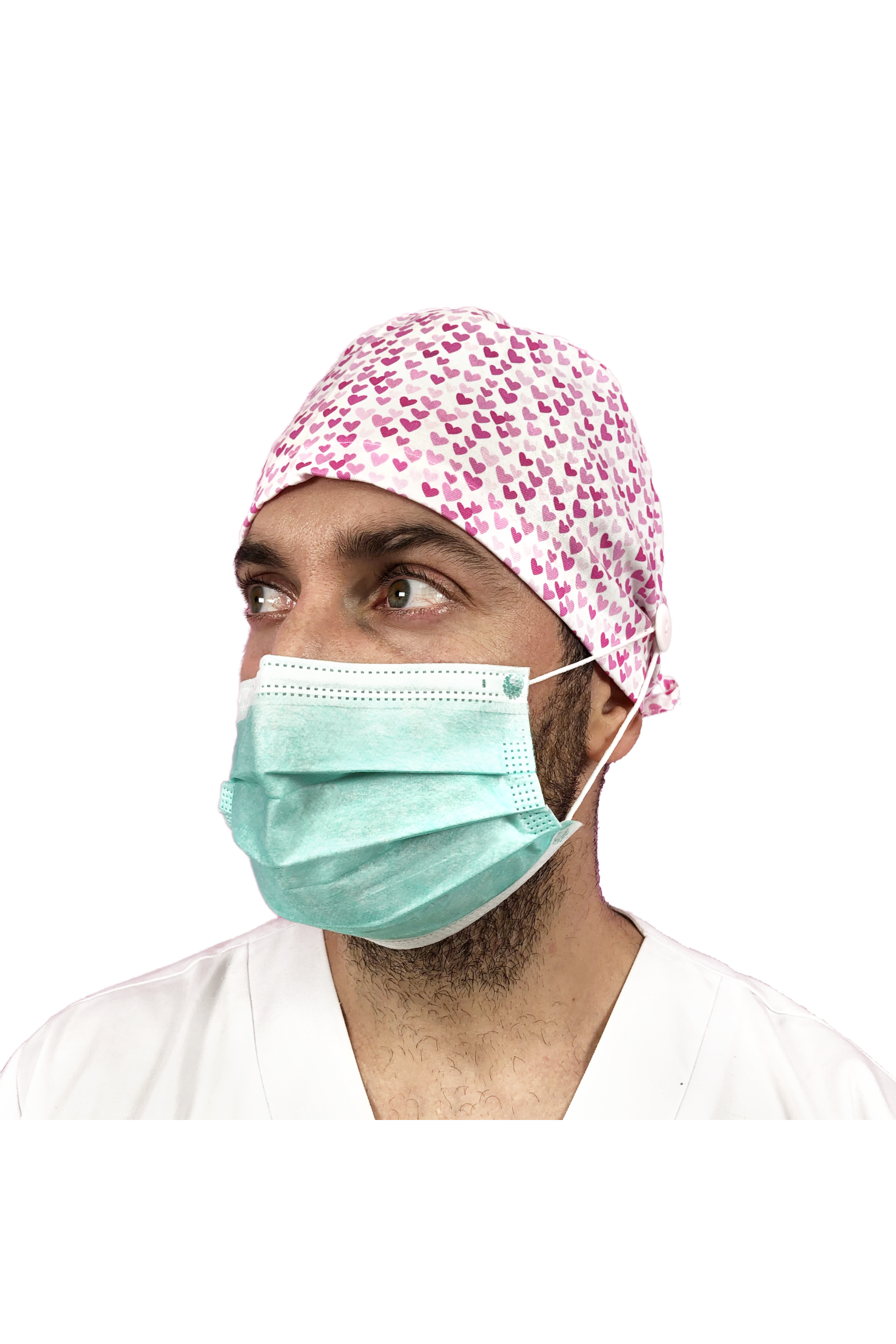 Gorro quirófano pelo corto con botones - Estampados-24