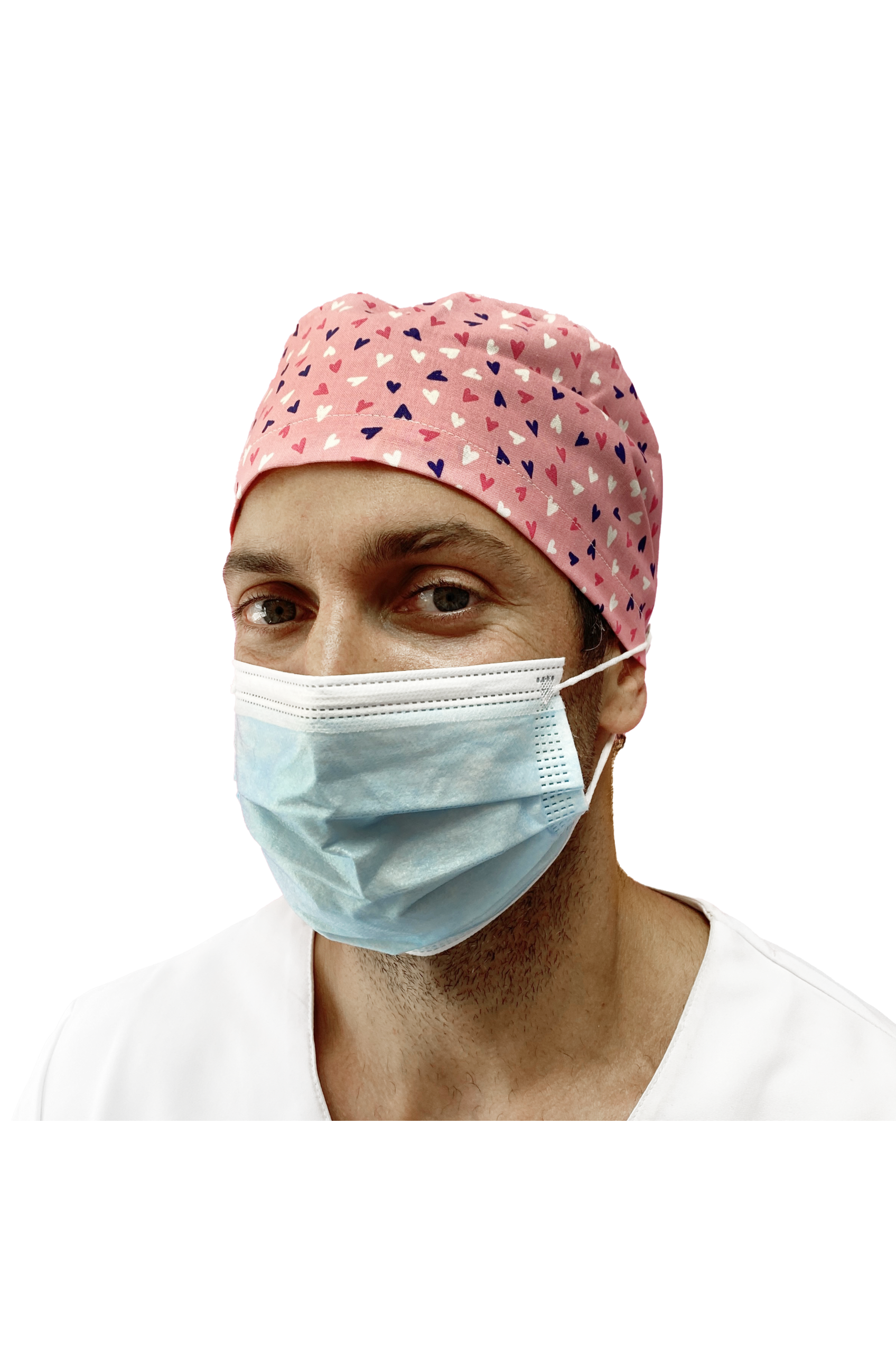 Gorro quirófano pelo corto con botones - Estampados-zoom-21