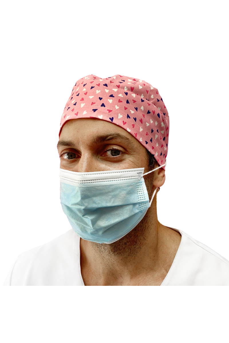 Gorro quirófano pelo corto con botones - Estampados-zoom-