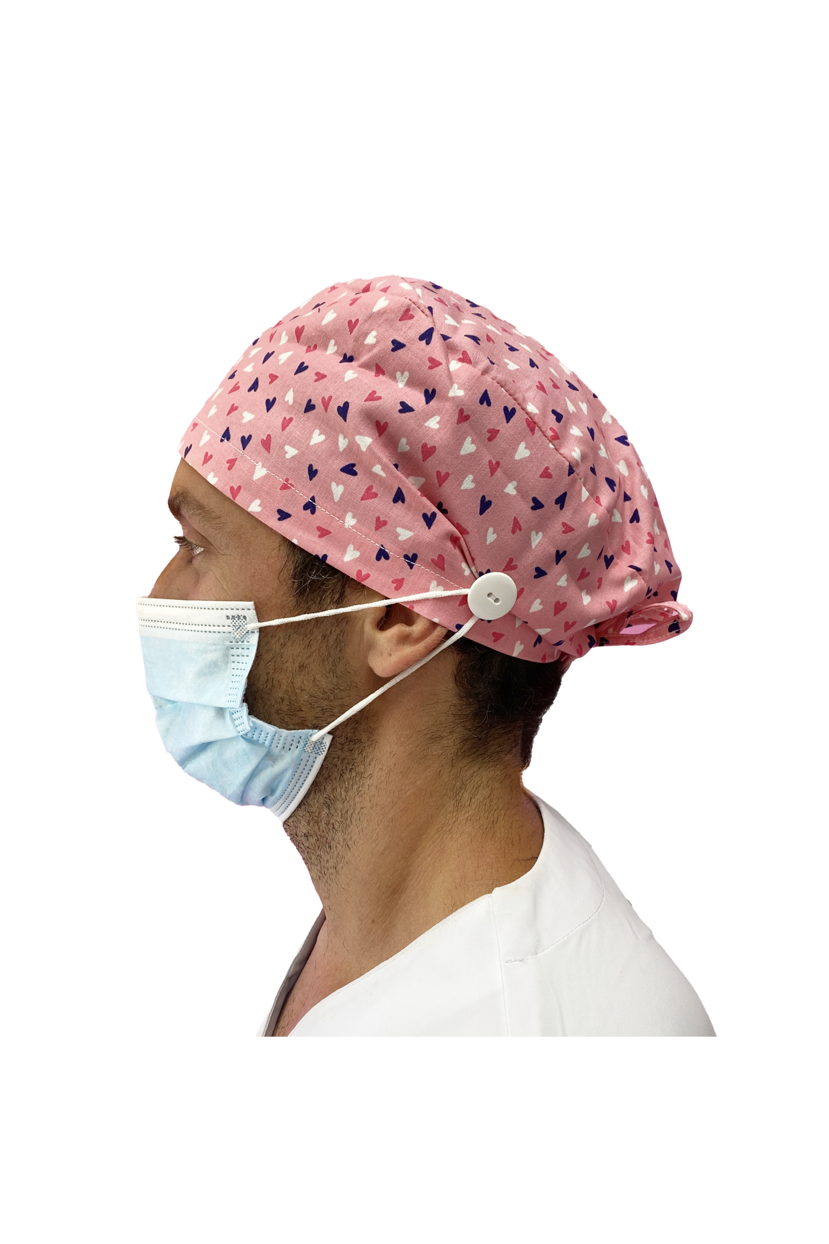 Gorro quirófano pelo corto con botones - Estampados-22