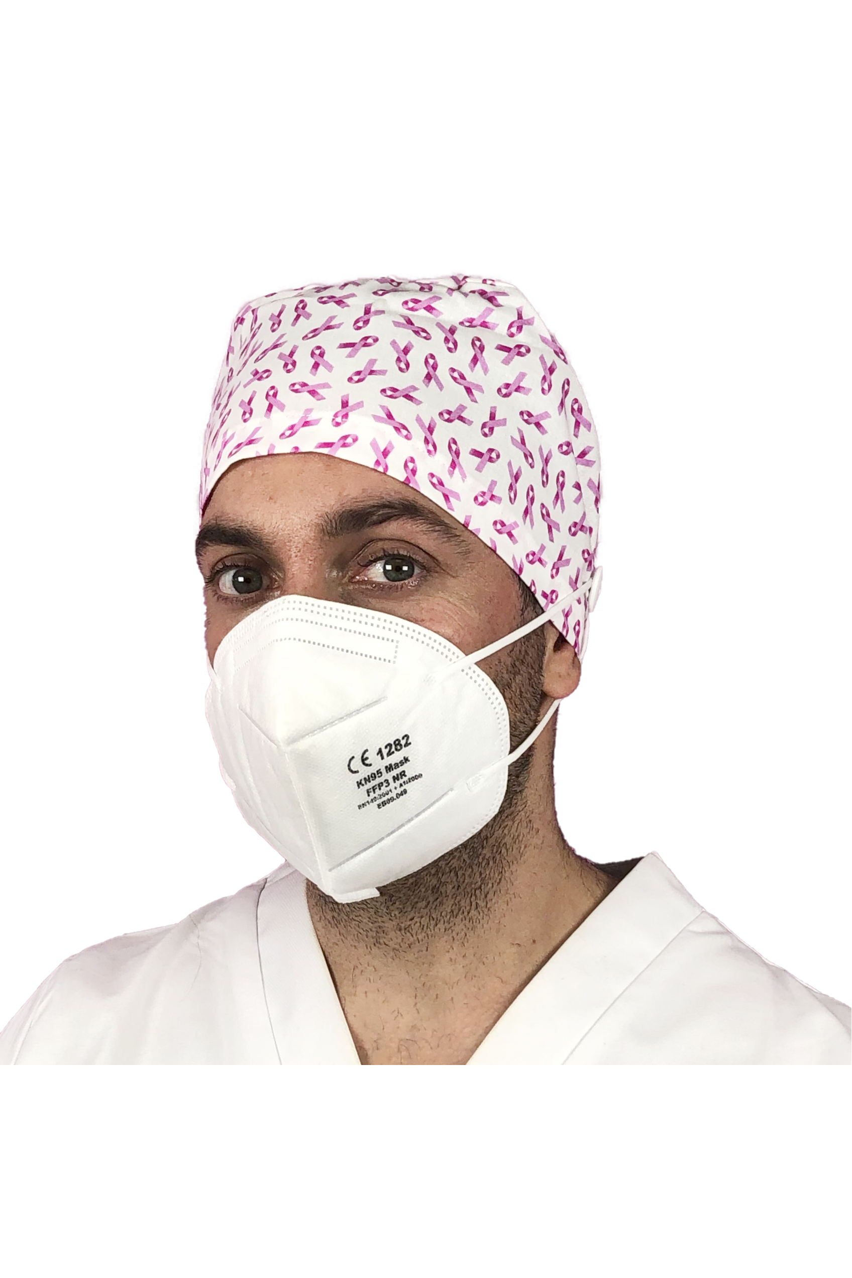 Gorro quirófano pelo corto con botones - Estampados-zoom-19