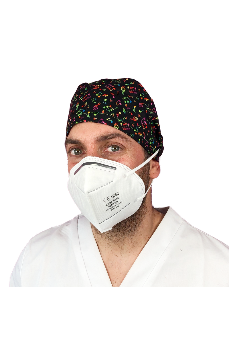 Gorro quirófano pelo corto con botones - Estampados-zoom-