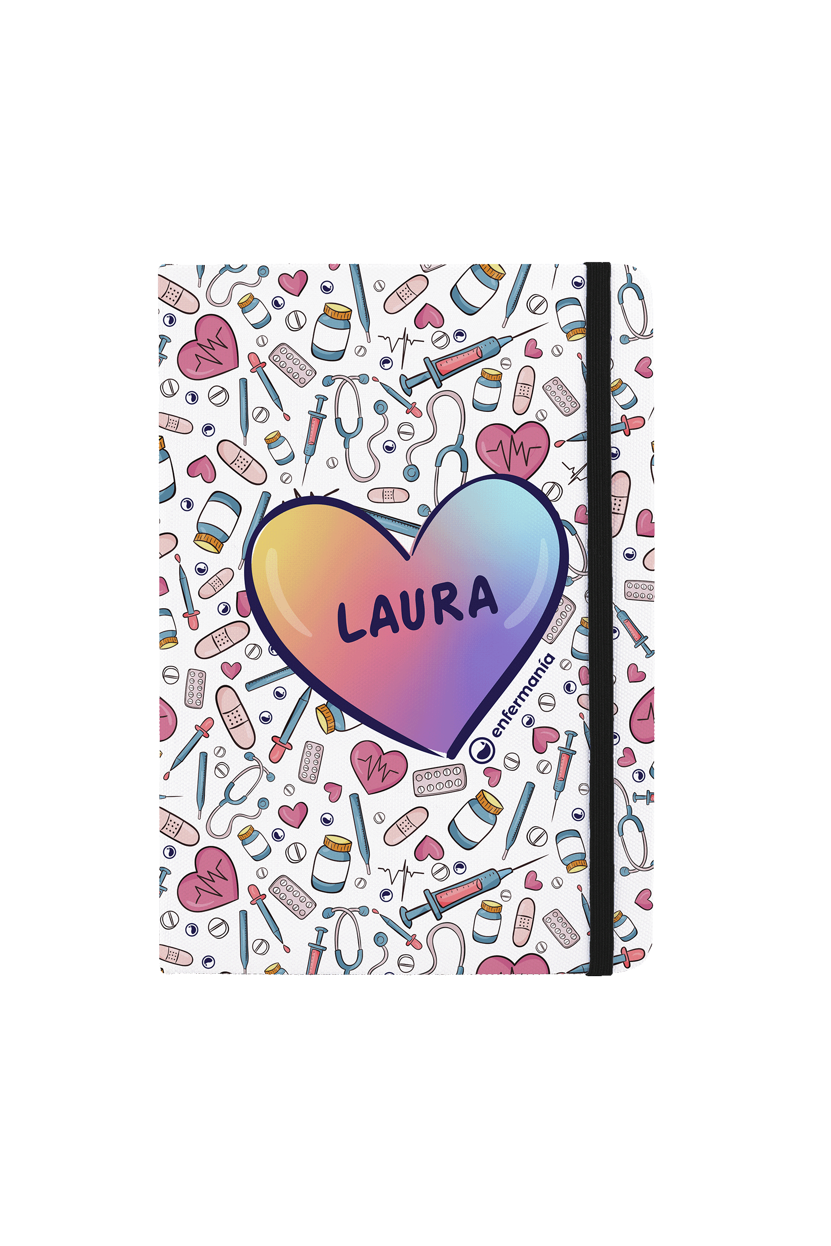 Libreta A5 con goma negra – Colorful Collection