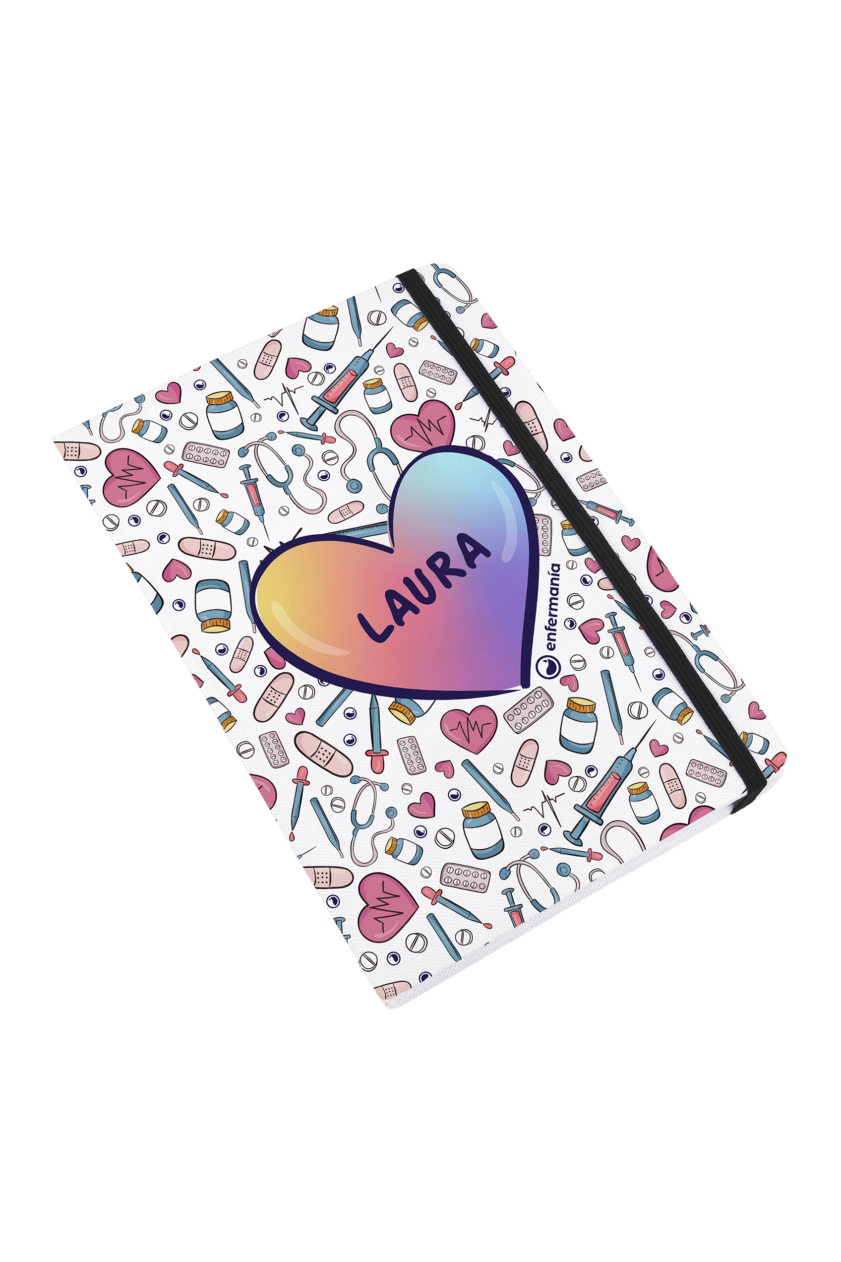 Libreta A5 con goma negra – Colorful Collection-4